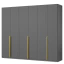 Drehtürenschrank Glam | Grau