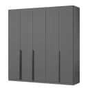 Drehtürenschrank Glam | Grau