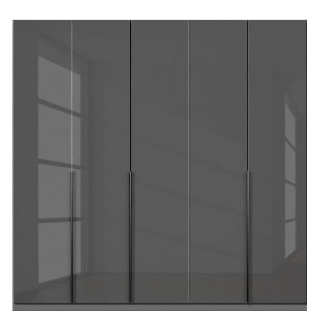 Drehtürenschrank Glam Glas | Grau