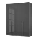 Drehtürenschrank Glam Glas 180cm Grau Comfort Grau | Grau