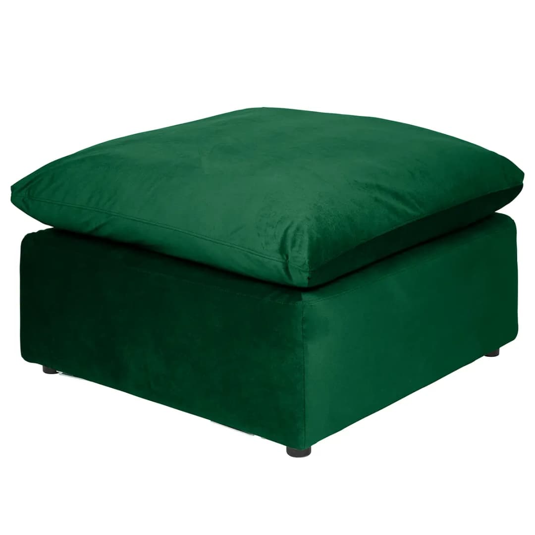 Polsterhocker Nizza 84 x 84cm Grün/Grün | Grün