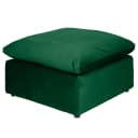 Polsterhocker Nizza 84 x 84cm Grün/Grün | Grün
