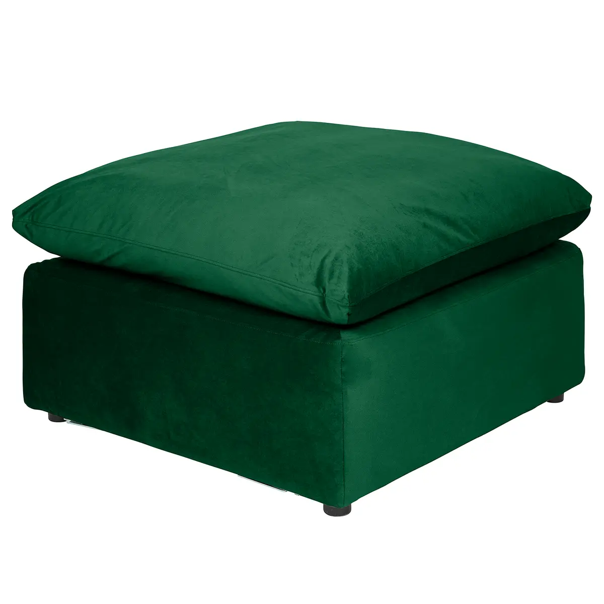 Polsterhocker Nizza 84 x 84cm Grün/Grün | Grün