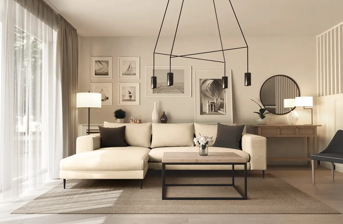 Ecksofa Caya | Beige