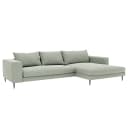 Ecksofa mit Longchair Caya | Grün