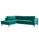 Ecksofa Small mit Ottomane | Türkis
