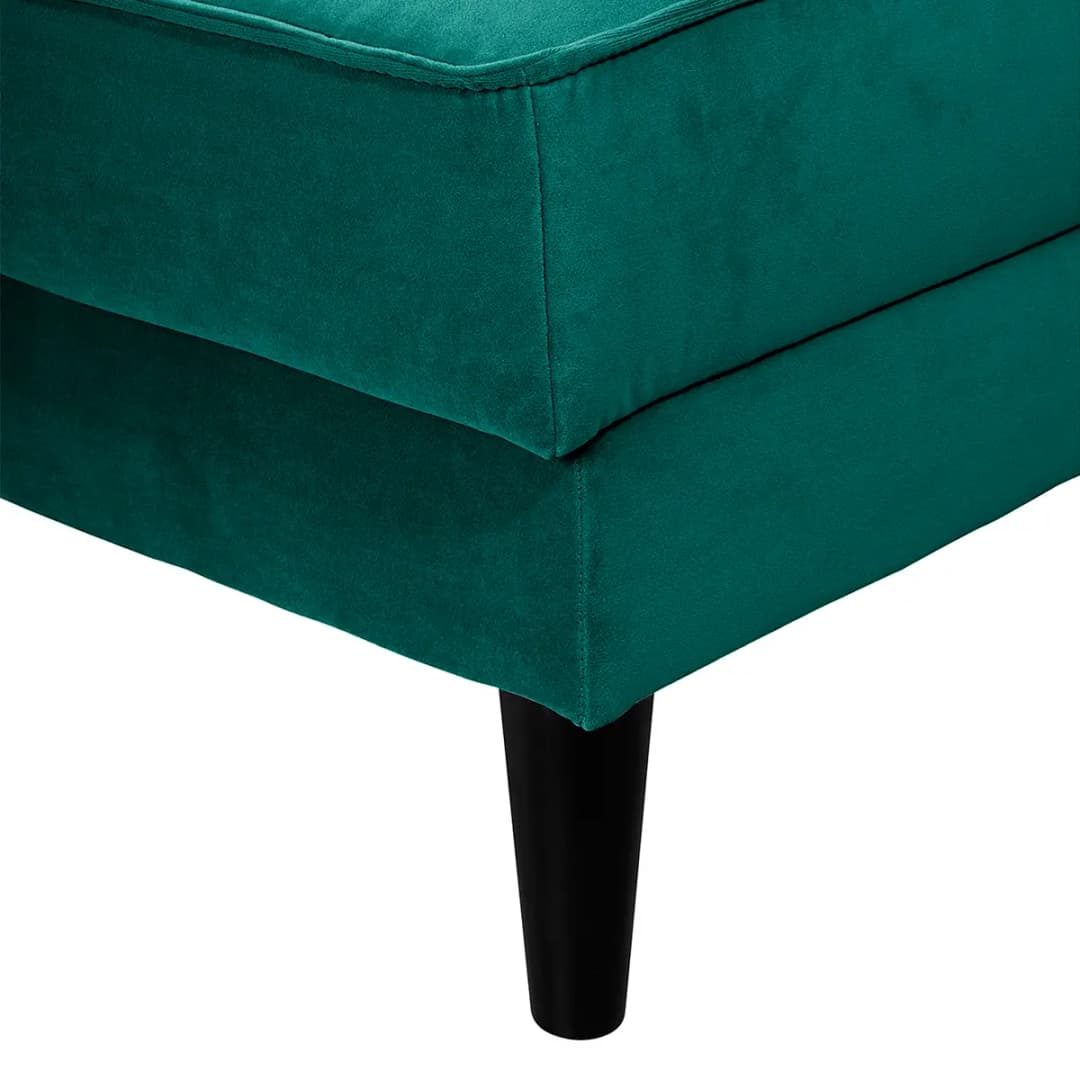 Ecksofa Small mit Ottomane | Türkis
