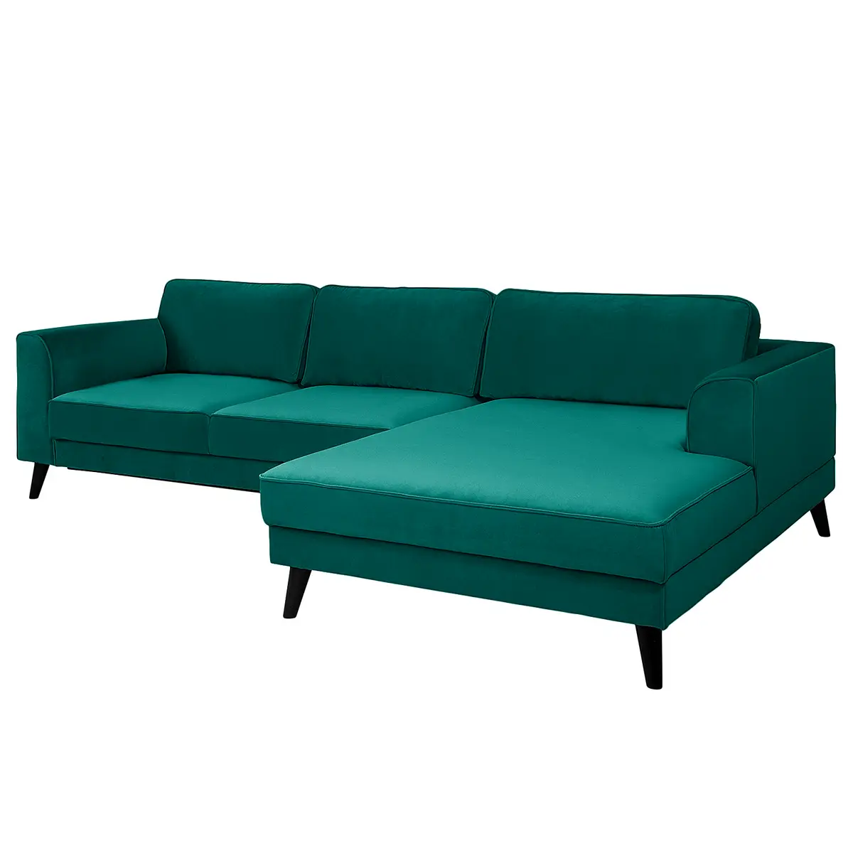 Ecksofa mit Longchair | Türkis