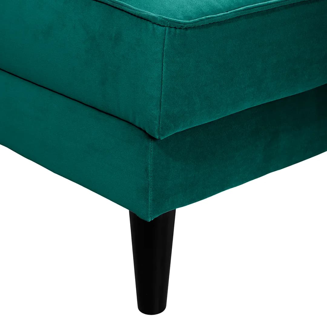 Ecksofa mit Longchair | Türkis