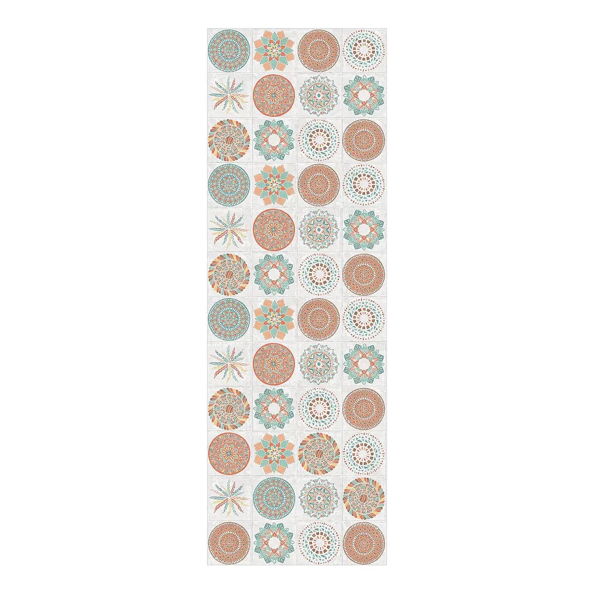 Vinylteppich Handgemaltes Mandala | Orange