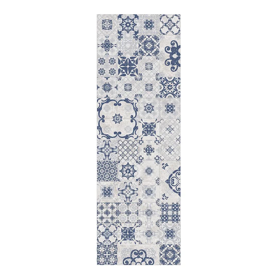 Vinylteppich Keramikfliesen Agadir | Blau