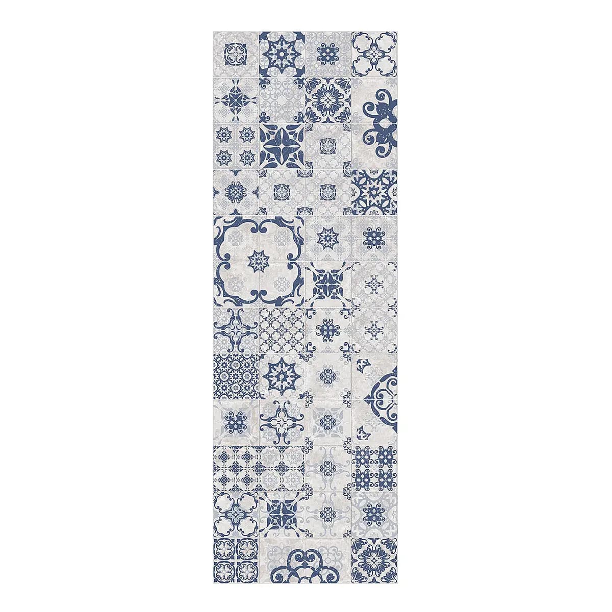 Vinylteppich Keramikfliesen Agadir | Blau