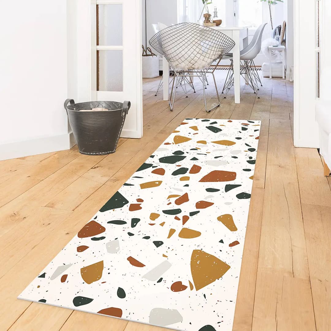 Vinylteppich Terrazzo Muster Livorno | Braun