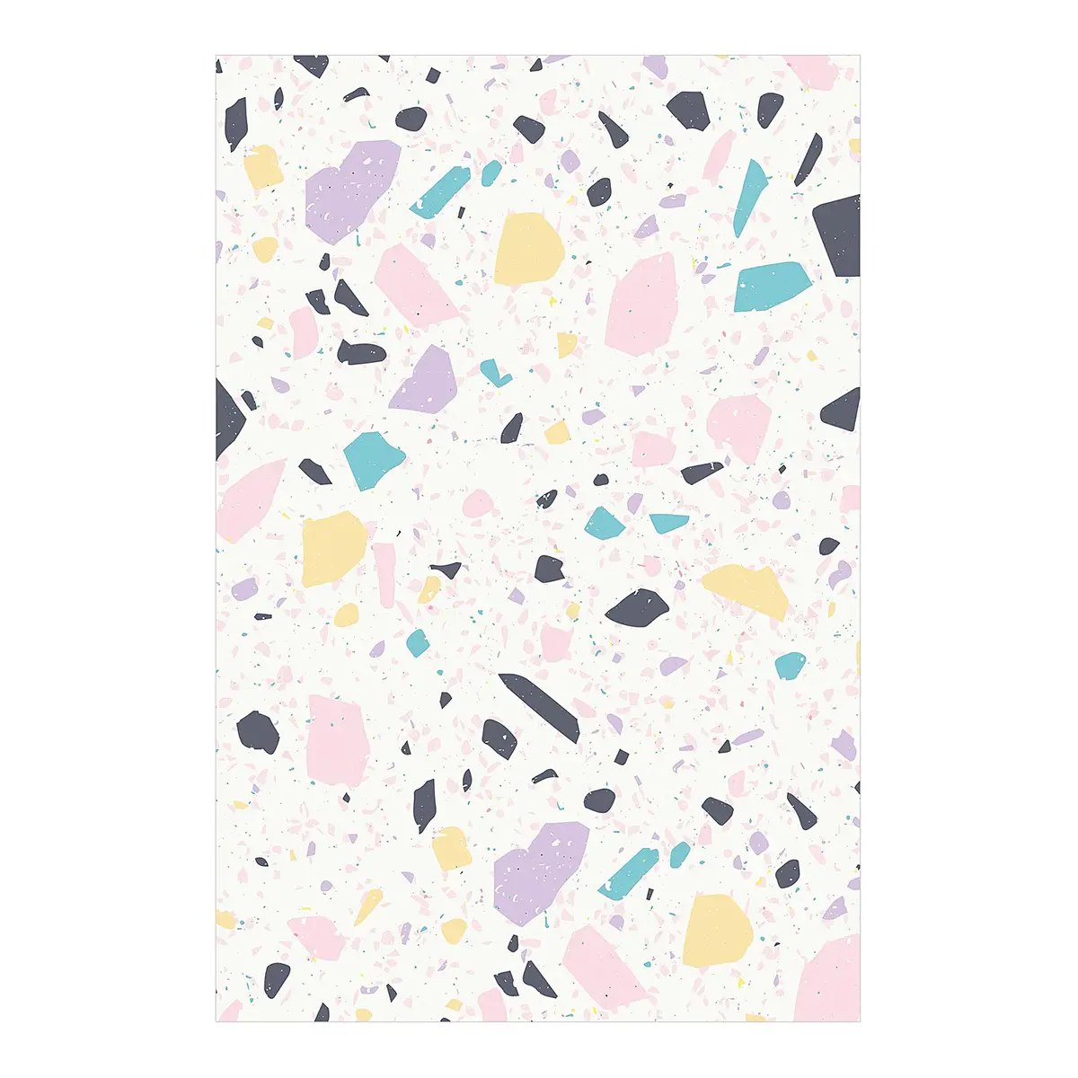 Vinylteppich Terrazzo Muster Capri | Mehrfarbig