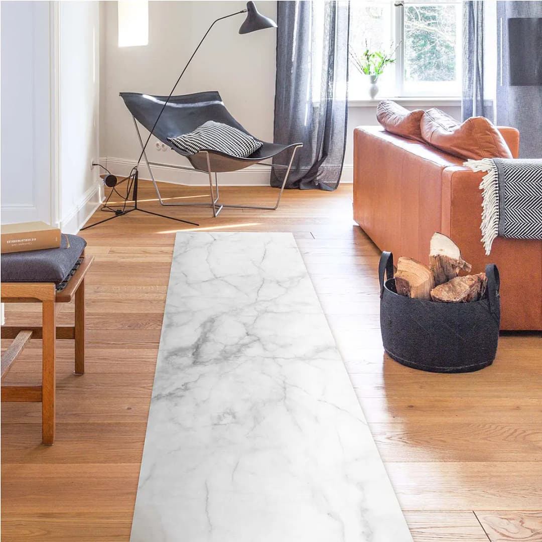 Vinylteppich Bianco Carrara | Weiß