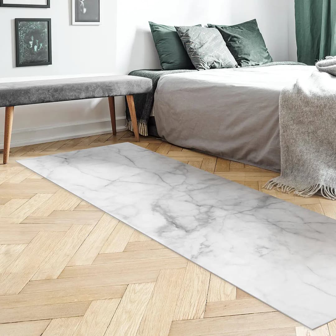 Vinylteppich Bianco Carrara | Weiß