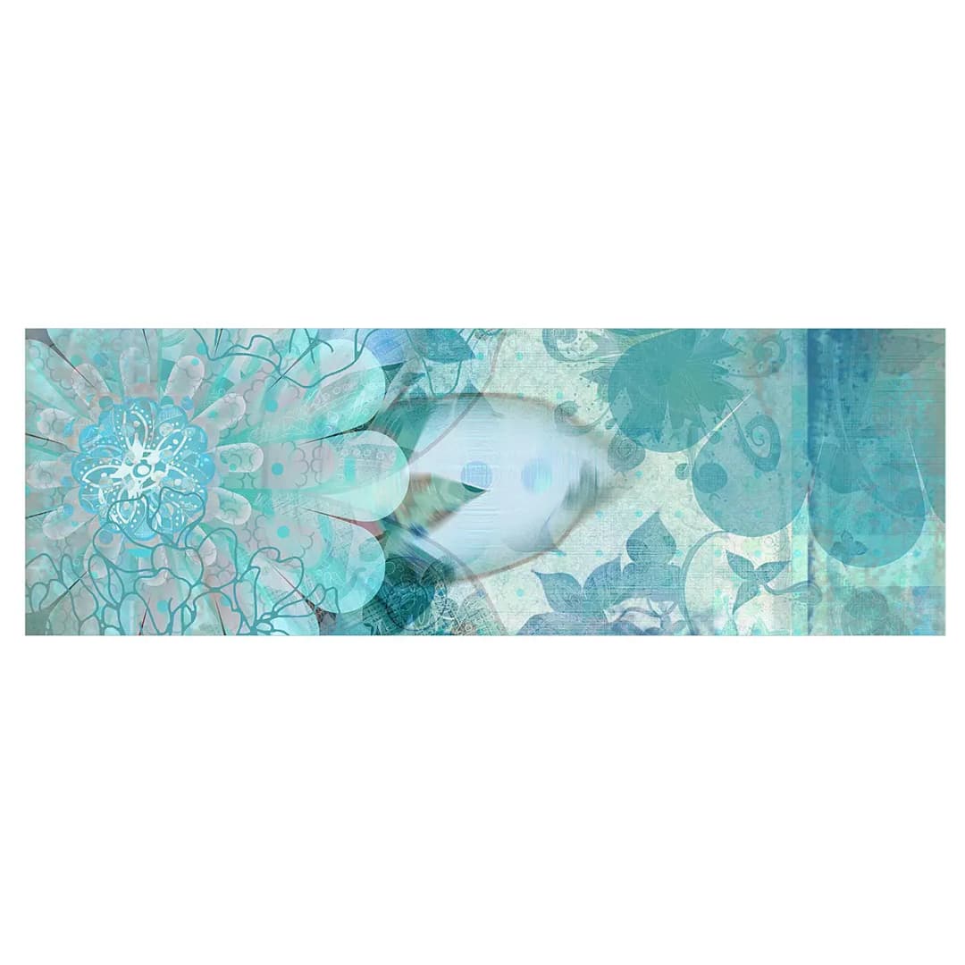 Vinylteppich Winterblumen | Blau