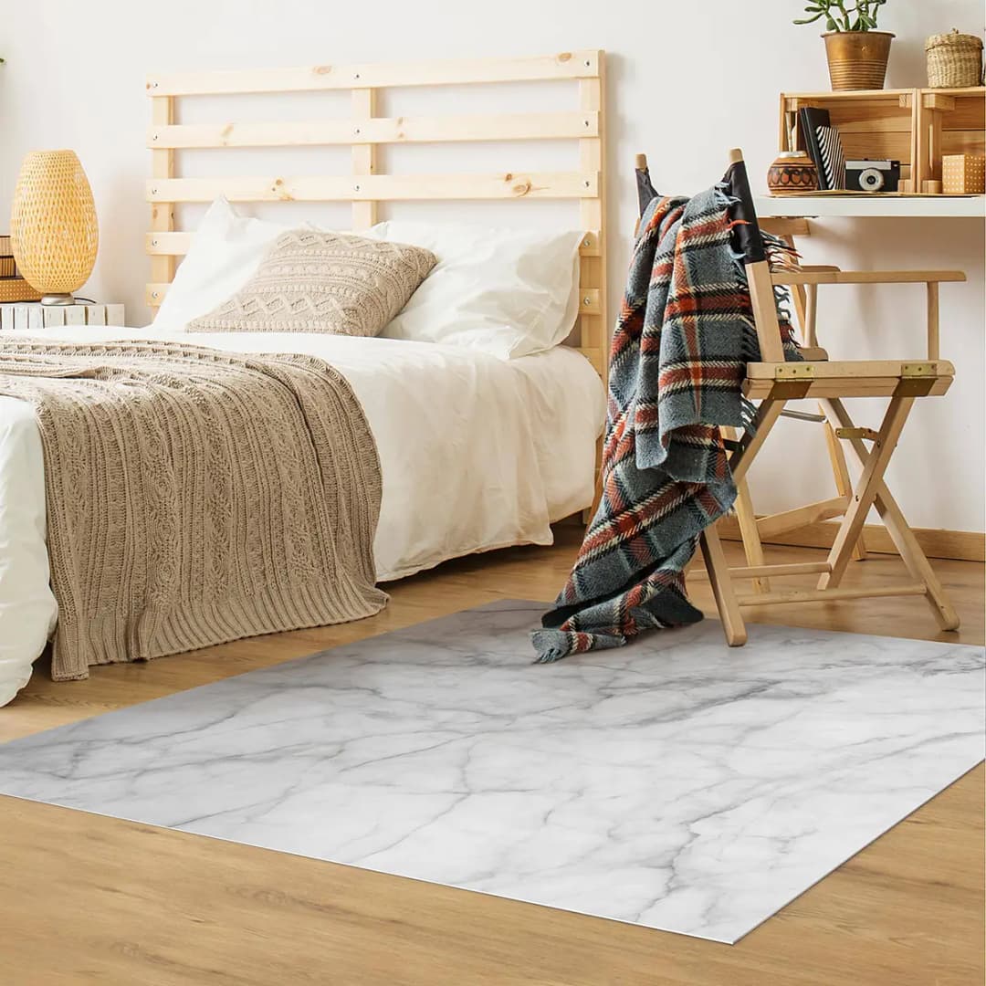 Vinylteppich Bianco Carrara | Weiß