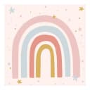 Vinylteppich Regenbogen mit Sternen | Mehrfarbig