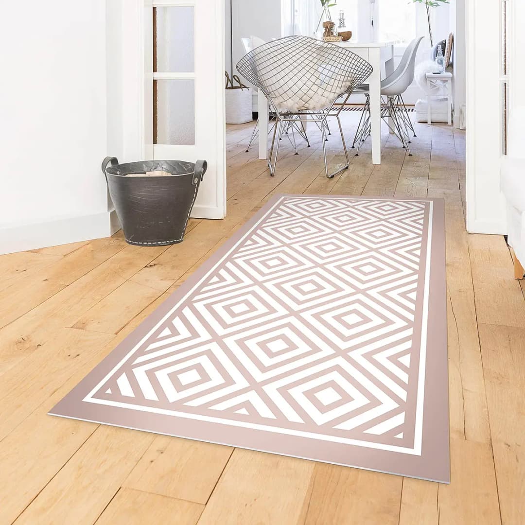 Vinylteppich Quadratische Kacheln | Beige