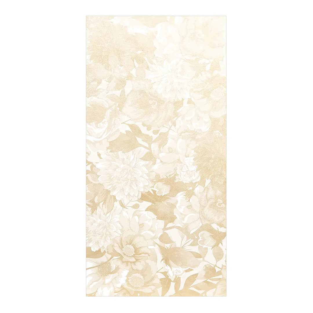 Vinylteppich Vintage Blütentraum | Beige