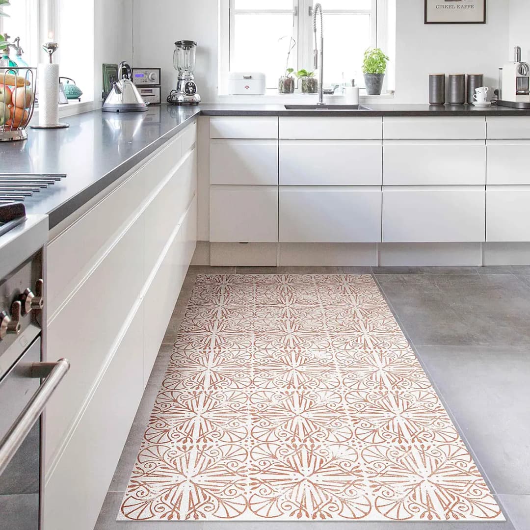 Vinylteppich Filigranes Art Deco | Pink