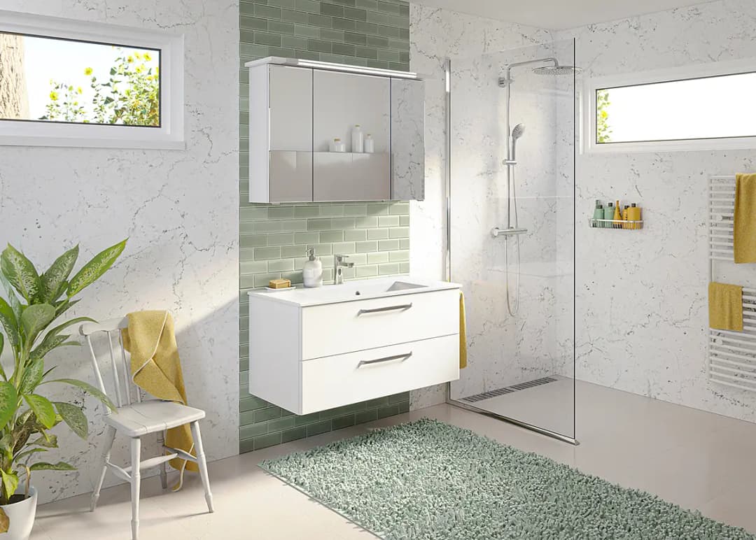 Badezimmerset Trentino 2-teilig Exclusiv | Weiß