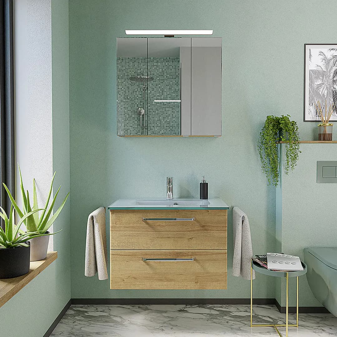 Badezimmerset Trentino 2-teilig | Braun