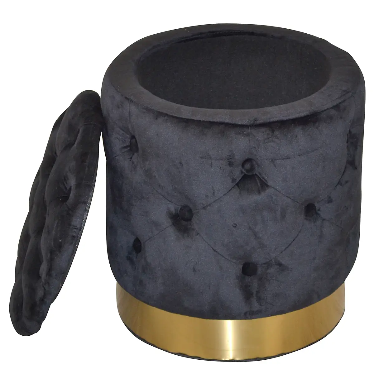 Sitzpouf Nilgen | Schwarz