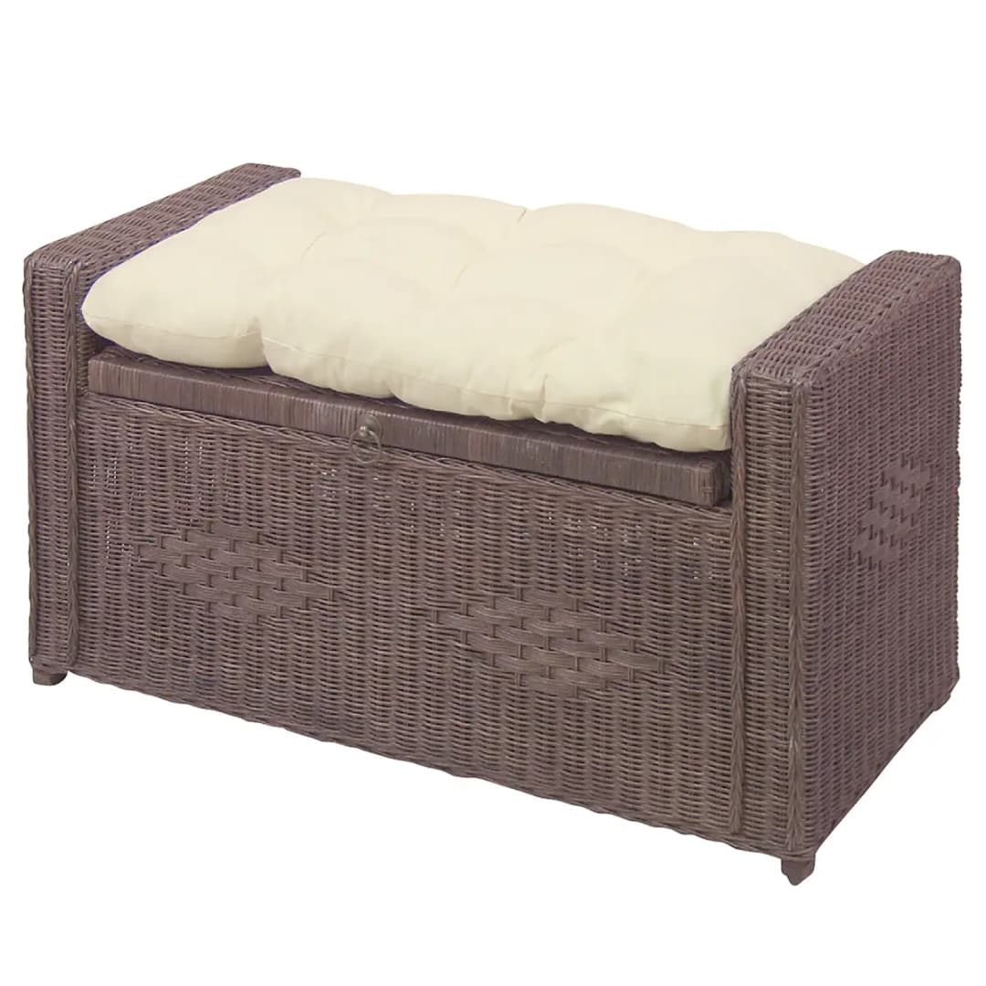 Rattansitztruhe Tiaro | Braun