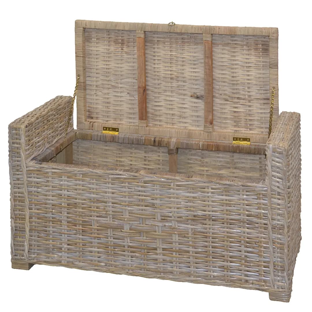 Rattansitztruhe Tiaro I | Braun