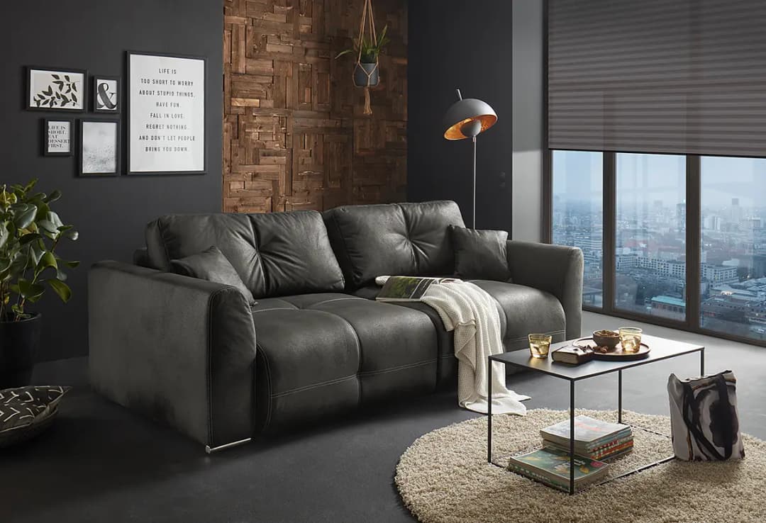 Schlafsofa Mursia | Schwarz