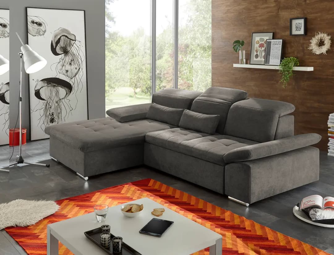 Ecksofa San Benito | Braun