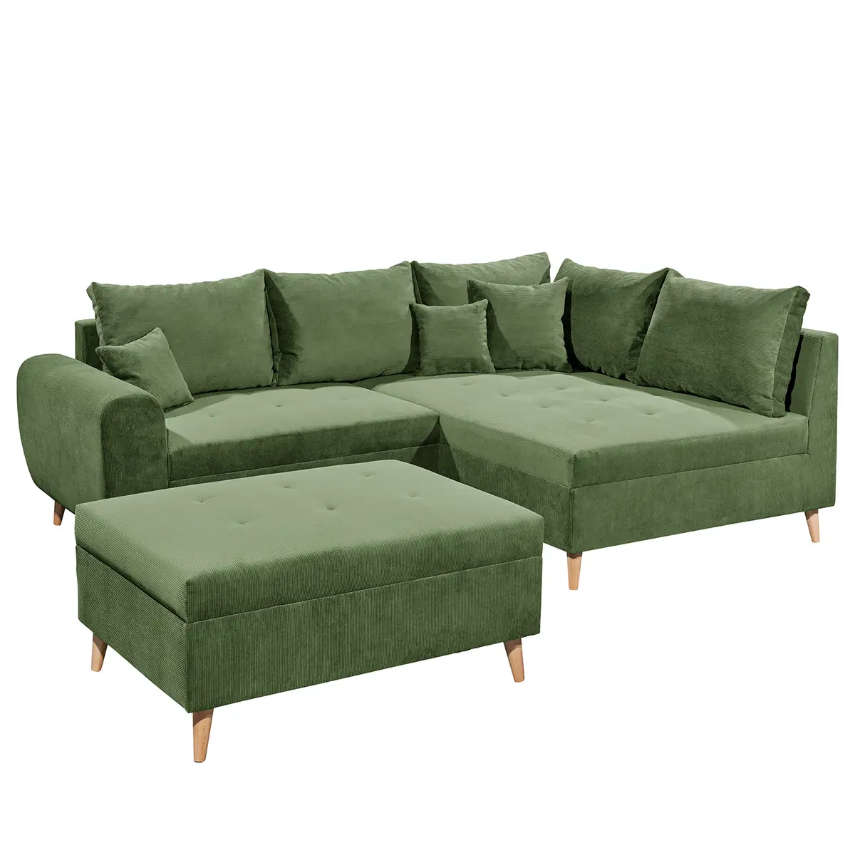 Ecksofa Capstone | Grün