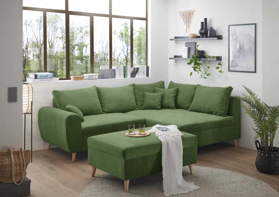 Ecksofa Capstone | Grün