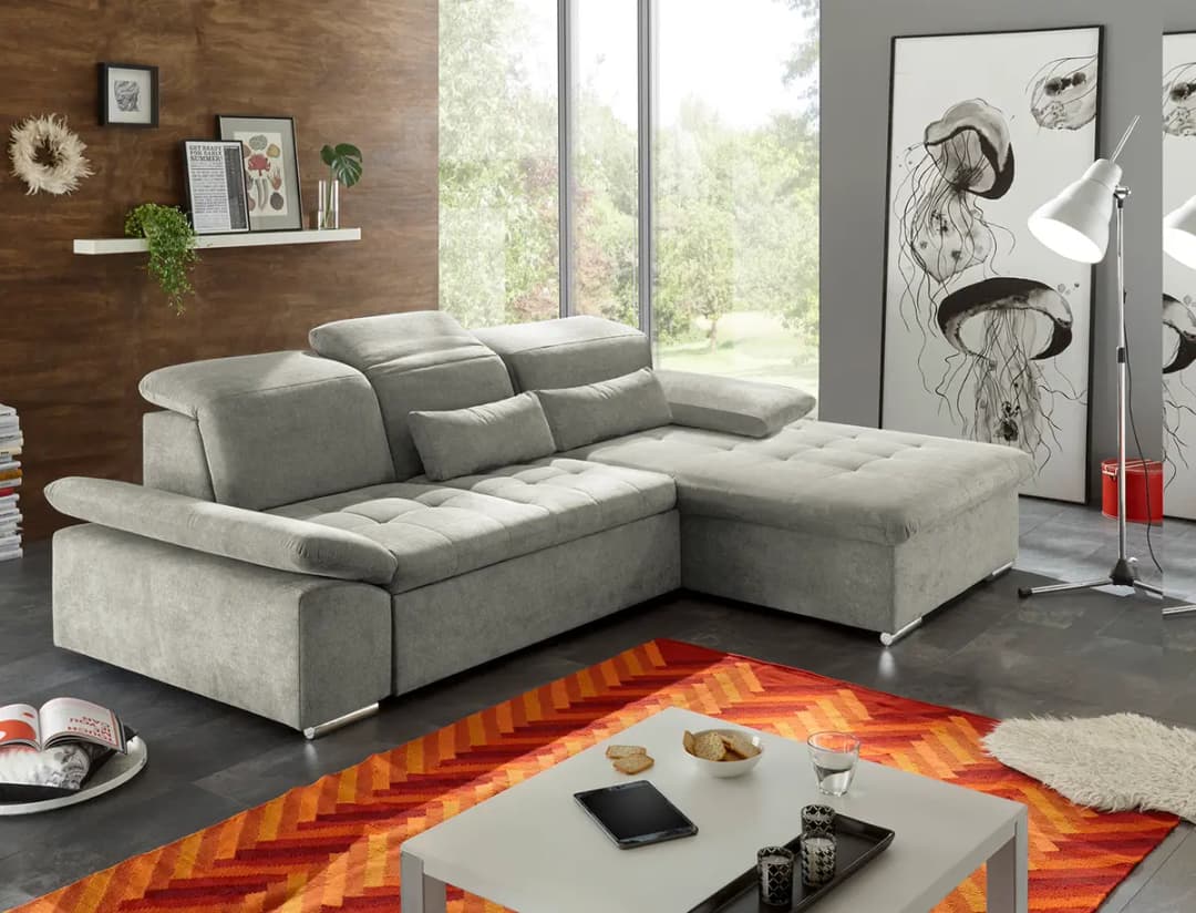 Ecksofa San Benito | Grau