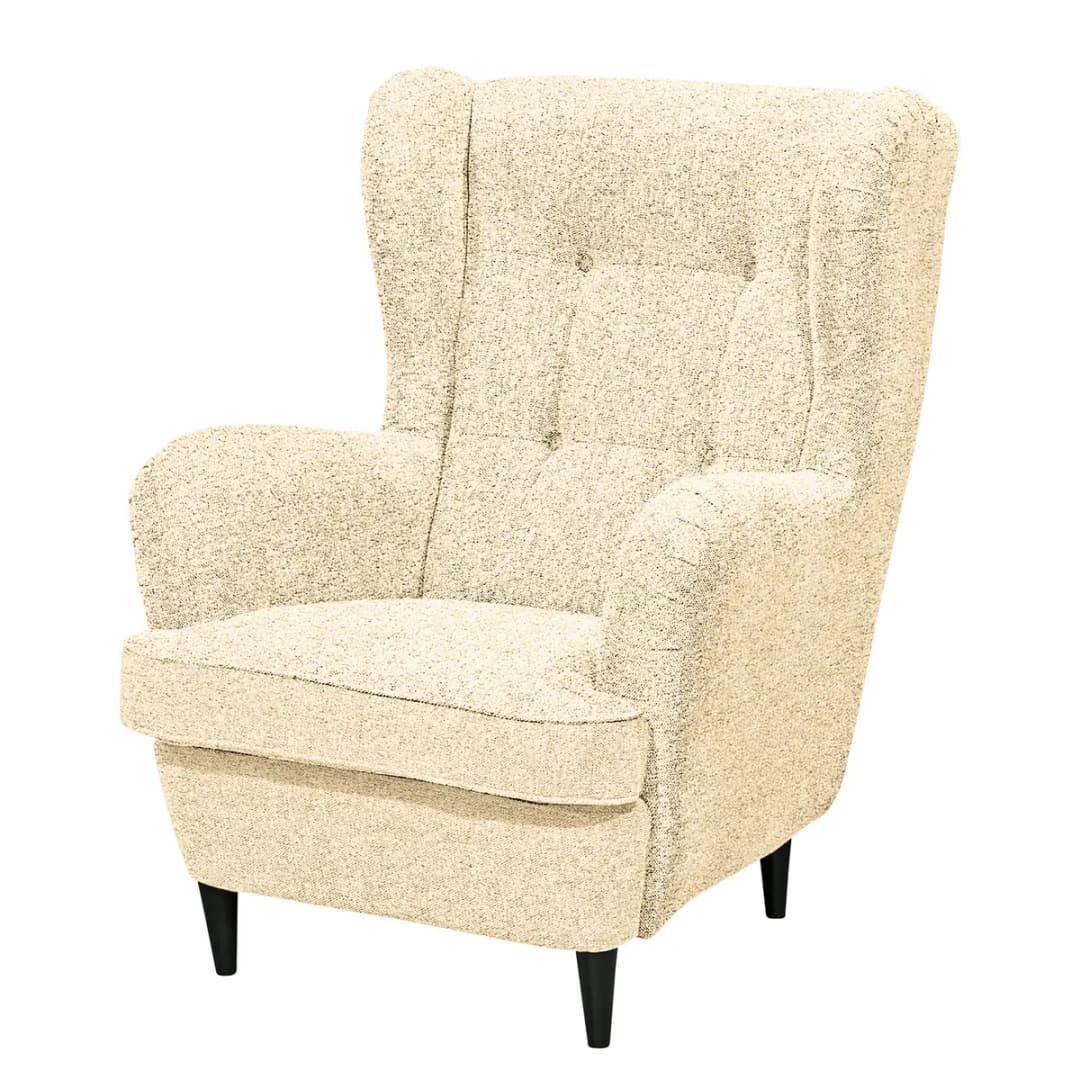 Sessel Svea mit Hocker | Beige