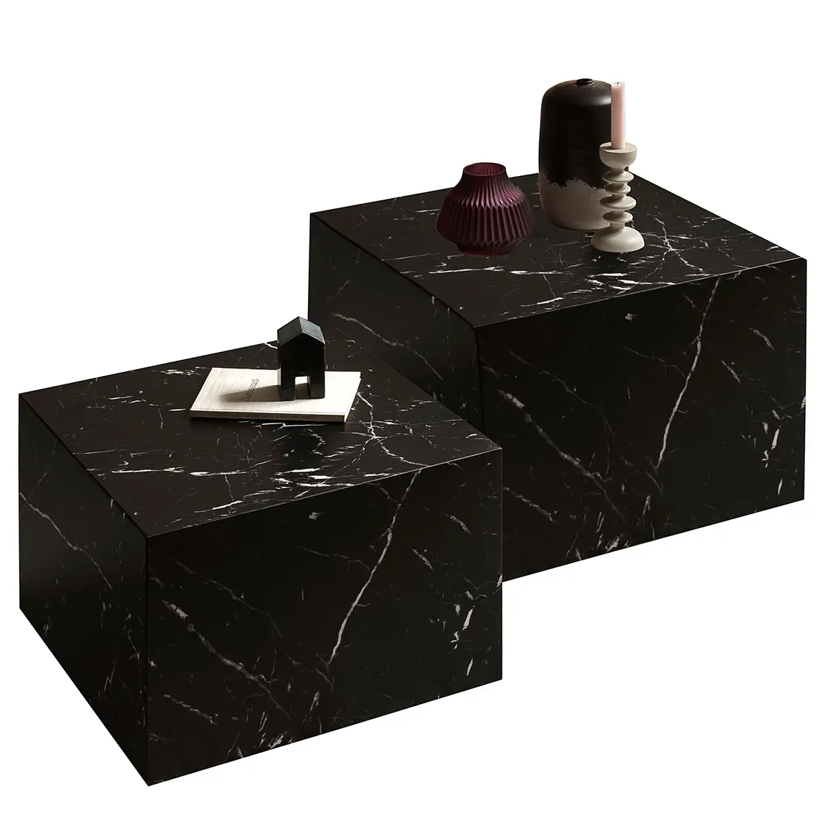 Couchtisch Warners 2er-Set | Schwarz