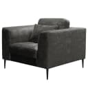 Sessel Grau Microfaser Cori | Grau