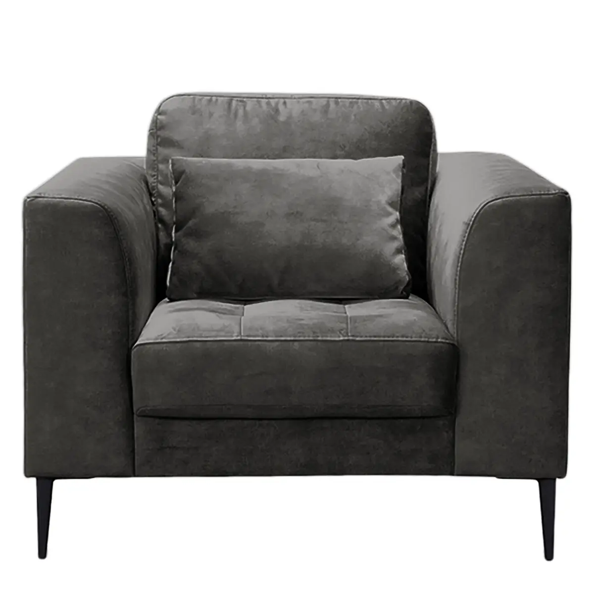Sessel Grau Microfaser Cori | Grau