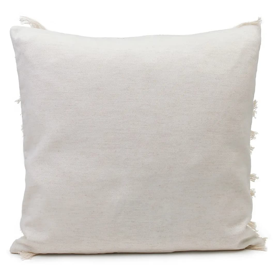 Kissenhülle Boho Style Grau/Anthrazit 50 x 50cm Mischgewebe | Grau