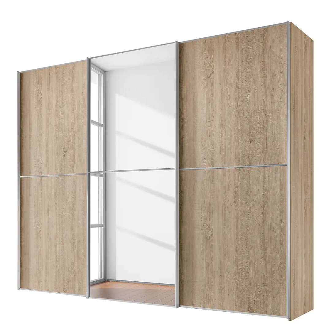 Schwebetürenschrank Typ B | Braun