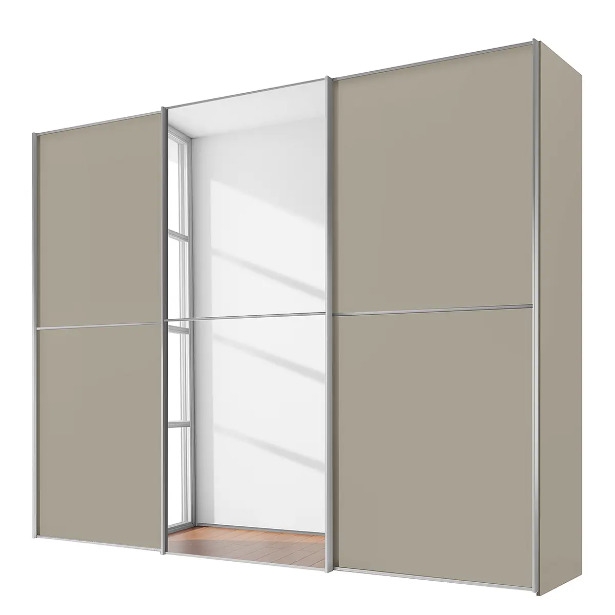 Schwebetürenschrank Typ B | Beige