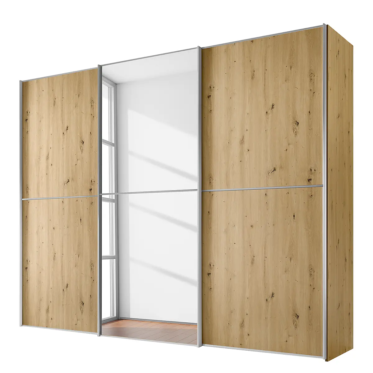 Schwebetürenschrank Typ B | Braun
