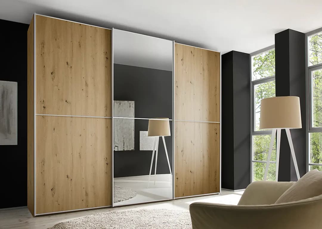 Schwebetürenschrank Typ B | Braun