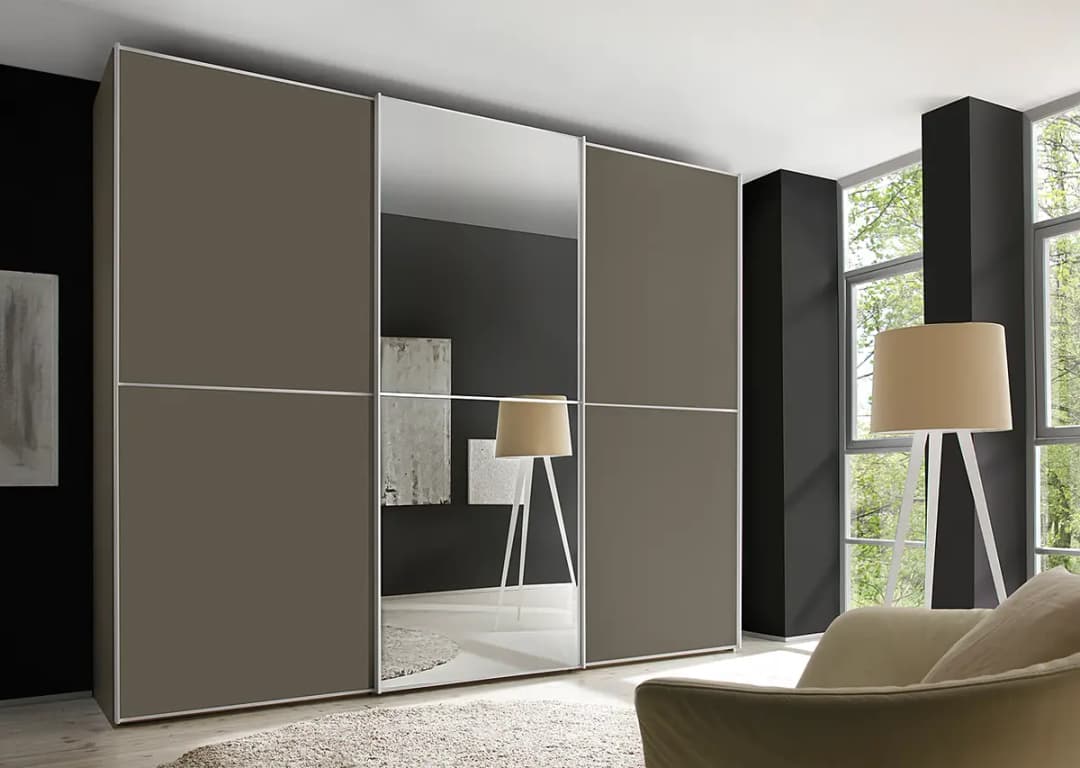 Schwebetürenschrank Typ B | Braun