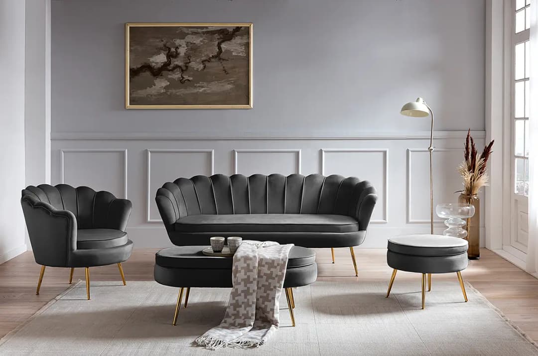 Sitzpouf Brünn | Schwarz