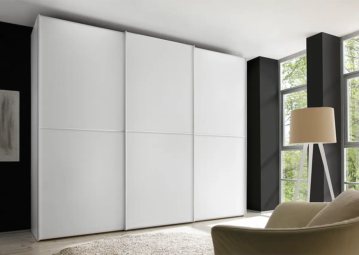Schwebetürenschrank Typ C | Weiß