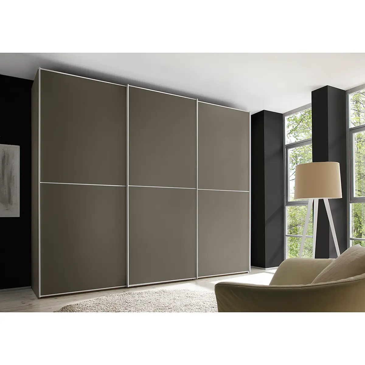 Schwebetürenschrank Typ C | Braun