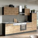 Küchenzeile Turin Kombi A 300cm | Braun